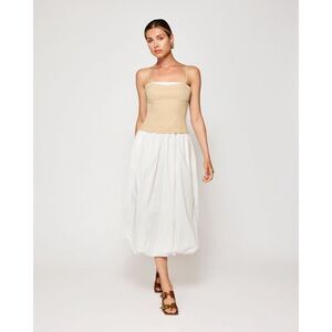 Line & Dot Greta Halter Maxi Dress in cream size S NWOT $173